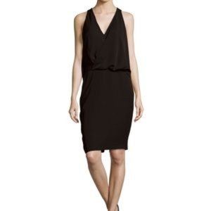 Elizabeth and James Tianey Draped Black Dress, size 2
